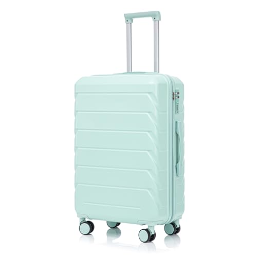 Image of 28 Inch ABS Hard Shell Large Luggage With Combination Lock and Side Hooks, Blue