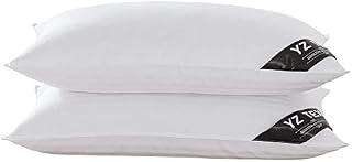 YZTEX 2 Pack Goose Feather and Down Pillows 100% Cotton Shell Soft Hotel Quality Pillows(40% Down)