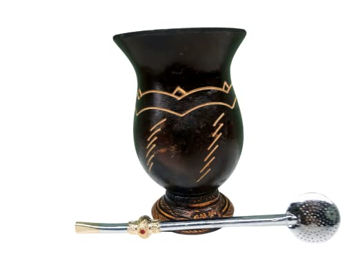 Kit Chimarrão Terere Natural Porongo Cuia E Bomba