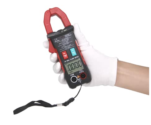 ZT-QB4 Digital Clamp Multimeter held in a gloved hand