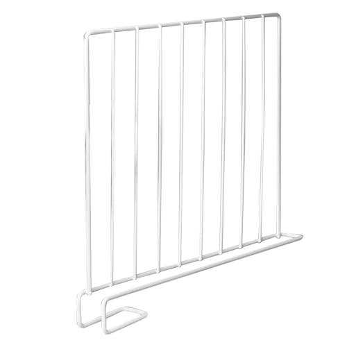Clothing Shelf Dividers - Portable Iron Clothes Shelf Organization Divider Metal Separator | Wood Shelves Organizer | Dividers Closet Organization | Moveable Clamp For Bags, Files, Purses, Cloth