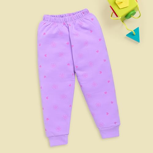 Image of LuvLap Baby Girls Full Sleeve Hooded Sweatshirt & Pyjama Set Pack of 1