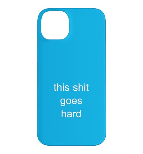 This Shit Goes Hard Minimalist Brainrot Gen Z���[���A�~�[�� �X�}�z�P�[�X iPhone 14 Plus �p