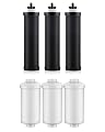 LCF ???????????????????????? ???????????????? Enhanced Black Carbon Filters, for Berkey® BB9-2® Black Filters, Berkey® Gravity Water Filter System and Waterdrop King Tank Series+LCF Fluoride Filters