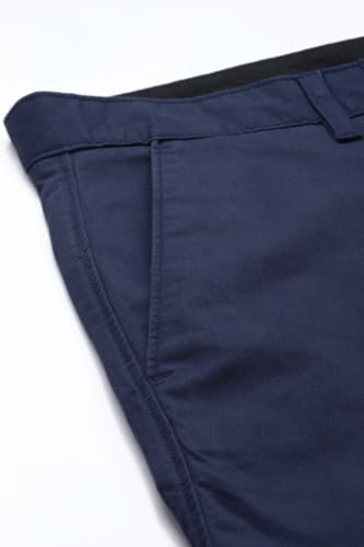 Image of Louis Philippe Men's Slim Fit Premium Cotton Soft Handfeel Solid Chinos