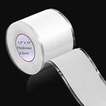 1.5 Inch x 10 ft Self Fusing Silicone Tape Waterproof Thickness 0.5mm Silicone Rubber for Plumbing, Sealing Pipes, Hose Repair, Outdoor Coax and Electrical Cables White