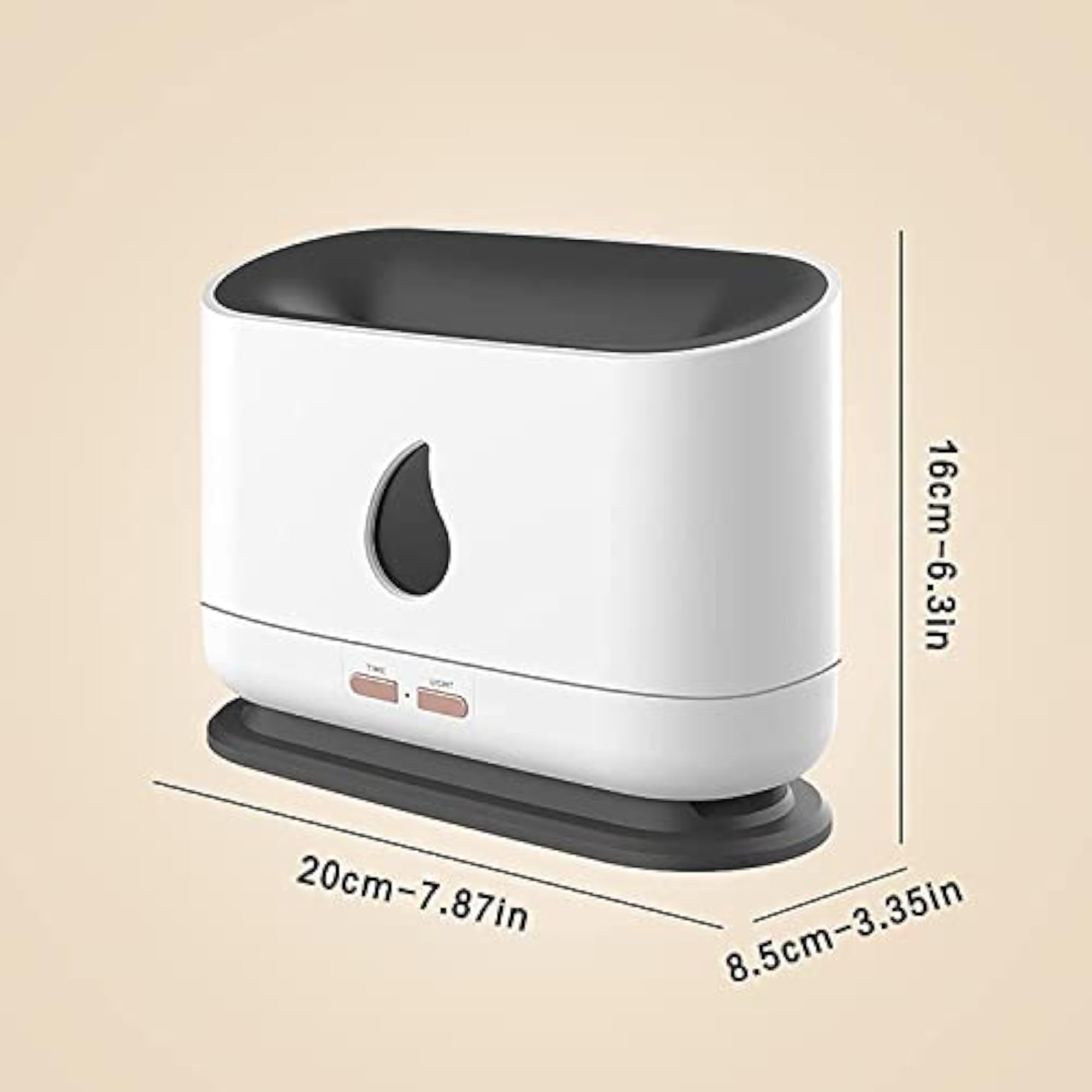 Flame Diffuser Humidifier, Aromatherapy Night Light, Portable