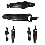 Ensemble complet pour les motards : livré avec 3 paires de garde-boue avant et arrière conçus pour les vélos de montagne de 24/66 cm, protection complète.