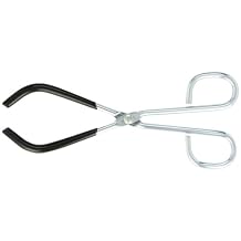 Humboldt H-23422 Cadmium Plated Beaker Tongs with Plastisol Coated Jaws for 50mL to 1,500mL Beakers, 9" Length