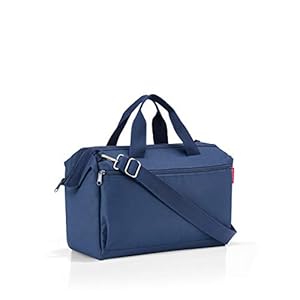 reisenthel allrounder S pocket – sacoche de médecin pour le voyage, le travail et les loisirs – avec fonction de fixation pratique pour chariot, Couleur:blau