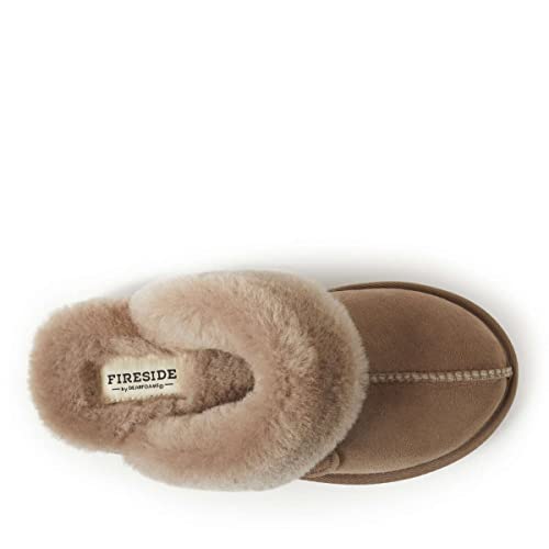 Image of Fireside by Dearfoams womens Sydney Genuine Shearling Scuff