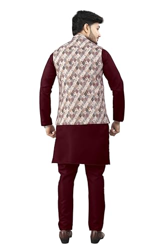 Image of Trustous Traditional Men's Kurta Koti Set (3 PCS SET)