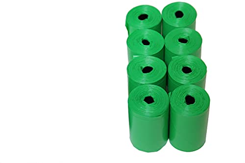 Image of Easy Open & Strong Leak-Proof Poop Bags Dog Waste Bags 13.25 x 9 inch Made in USA .Bags are easier to tie than standard 12 inch bags (Green)