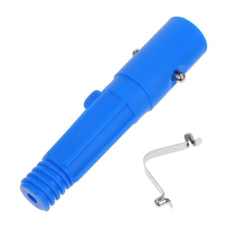 HAWILLOSCH モップハンドル用ねじ付きエンドチップ 耐摩耗性アルミ合製 モップポール アダプター交換部品 伸縮ロッド対応 家用 業務用清掃工具