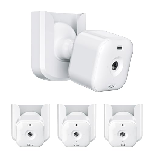 Blink Mini 2 Camera Mount No Drilling Wall Mount Compatible with Blink Mini 2K+/Outdoor 4 Cameras Adhesive Holder for Indoor Outdoor Camera White 3 Pack