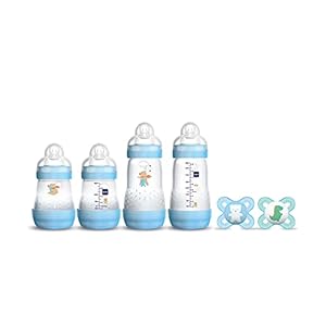 MAM Feed & Soothe Essentials Gift Set, Newborn, Boy , 0-6 (Pack of 6)