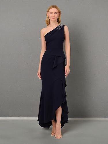Image of Adrianna Papell Women's Beaded Knit Crepe Gown