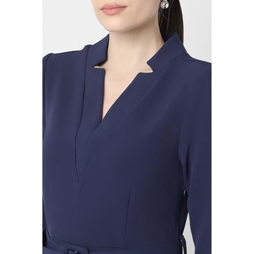 Image of Van Heusen Women's Regular Fit Half Sleeve Mid Thigh Length Sheath Dress