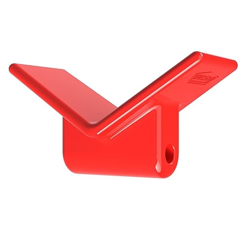 ARBO-INOX V-Kielrolle 180mm - Bugrolle Aus Schwarzem Gummi Für Boote