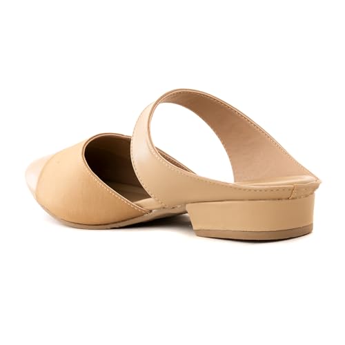 Image of Khadim's Cleo Flat Mule Slip On Sandal for Women