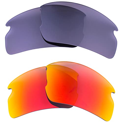 LenzFlip 2色セット Oakley Flak 2.0 アジアンフィット 偏光 交換レンズ オークリー フラック2.0 Asian Fit