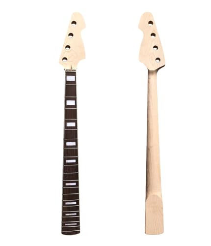 Vetimobato Maple Replacement Electric Bass Guitar Neck, 4-String 20 Fret 32'' Scale Length 38mm Nut & 65mm...