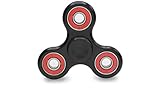 Giggle Hands Fidget Spinner Toy Stress Reducer - Perfect For ADD, ADHD, Anxiety, and Autism Adult Children (Black, Regular)