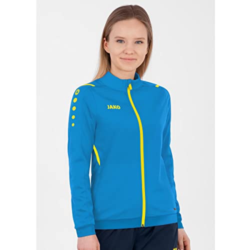 JAKO - Veste En Polyester Défi, Femme, Jako Bleu/Jaune Fluo, 44