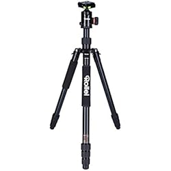 Tripode Rollei Rollei C6i - Trípode para cámara con cabezal de trípode y funda - aluminio - Compatible con Arca Swiss, negro