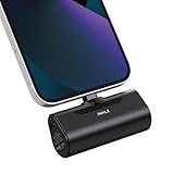 iWALK Small Portable Charger 4500mAh Ultra-Compact Power Bank Cute Battery Pack Compatible with iPhone 11 Pro/XS Max/XR/X/8/7/6/Plus and More,Black