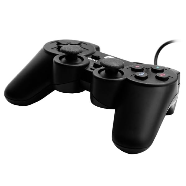 Image of USB Joystick, UCOM USB PC Dual Shock Controller, Wired Gaming Gamepad, Black [video game]