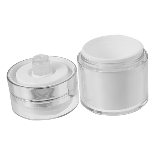 Homoyoyo Botella Dispensadora de Loción Portátil de Envase de Bomba sin Aire con Tapa Hermética para Cremas y Cosméticos Viaje Resistente y Reutilizable