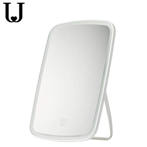 Youpin Jordan&Judy Espejo de Maquillaje portátil Inteligente Espejo Espejos de Mesa de Escritorio luz led portátil Espejo de luz Plegable Escritorio de Dormitorio