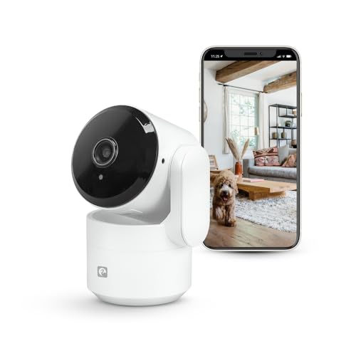 Garza Smart - Cámara de Vigilancia 360º Interior Inteligente IP WiFi 2.4GHz, 1080 HD, Visión...