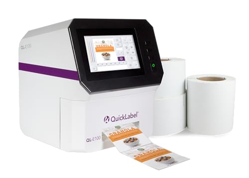 QL-E100 Color Label Printer with Touchscreen & Auto-Cutter
