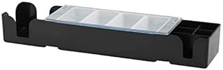We Can Source It Ltd - Plastic Bar Centre 4 Compartment Black Garnish Condiment Dispenser Bar Pub