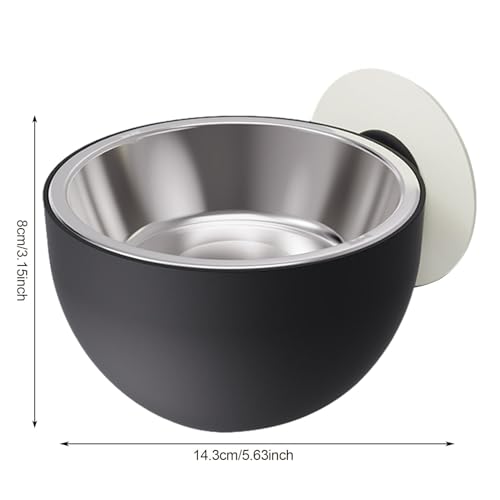 Hunde-Flocke montiert - Einstellbare magnetische Hundefutterstation für Hunde, platzsparender Hundenapf | für Hunde mit Wandmontage, sicherer Magnetnapf für Haustiere, Rialz Napf