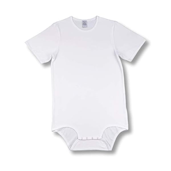 Rearz - Snap Crotch Bodysuit - White (2X-Large)