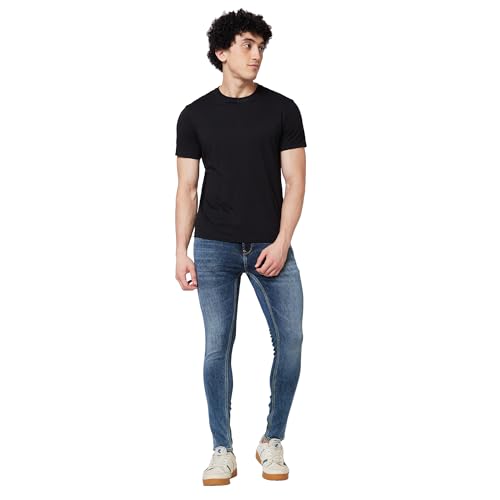 Image of Spykar Men's Skinny Fit Low-Rise Casual Jeans