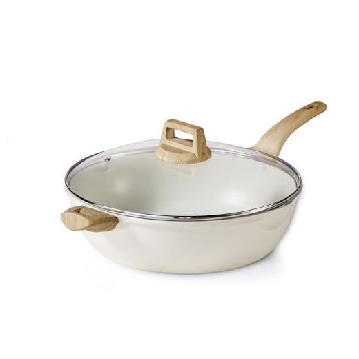 CAROTE 12.5 Inch Nonstick Deep Frying Pan