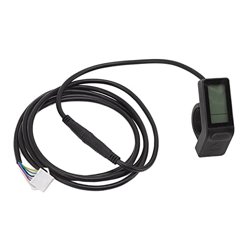 YedaHcy Electric Bikes LCD Display Meter, 24V 36V 48V Speedometer Odometer, Battery Computer for Electric Bicycle Scooter, Clear Digital Display with 5pin Interface