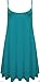 ZJ Clothes Womens Plain Sleeveless Cami Strappy Swing Dress