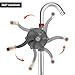 QWORK Aluminum Drum Rotary Hand Pump, 2 Pack Barrel Pump Hand Crank Oil Gas Barrel Drum Pump Rotary Oil Fuel for 5, 15, 30, 55 gal