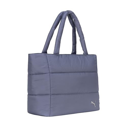Image of PUMA Women's Plush Soft Nylon Tote with Padded Straps, Zip Closure & Metal Logo Plaque