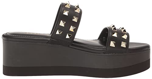 Madden Girl Women's Everett Heeled Sandal, Black Paris, 8 #TOP5