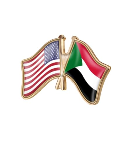 Image of World Most Countries Single Pin Brooch Badge United States USA America and Other Countries Cross Friendship Pin Badge for Men Women