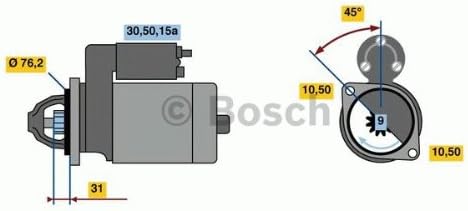 ボッシュ(BOSCH) スターティングモーター輸入車用BX 0986010870