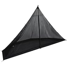TOMOUNT Half Inner Mesh for Teepee Hot Tent with Waterproof Bathtub Floor