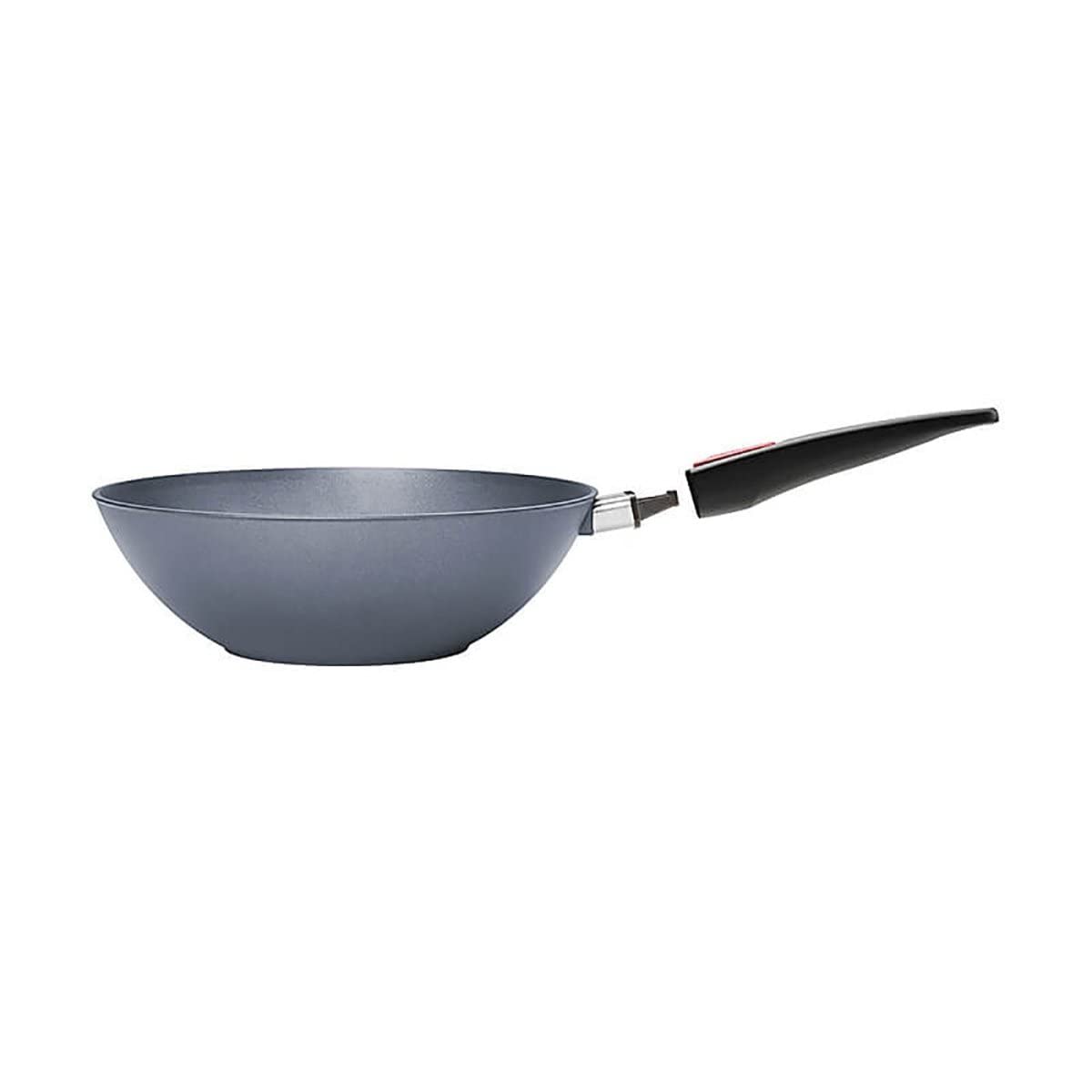Woll Diamond Lite - Wok a induzione con manico staccabile, 30 cm, con coperchio, in confezione regalo