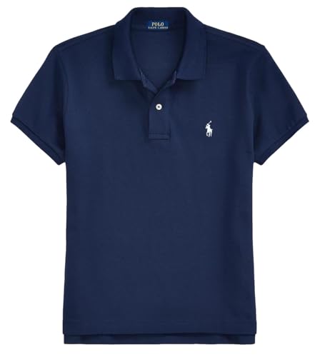 Image of Polo Ralph Lauren Women's Classic Fit Mesh Polo Shirt, Navy, Small